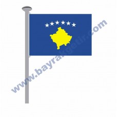 KOSOVA GÖNDER BAYRAK 50x75 ( EBAT SEÇİNİZ )